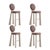 Purple Mary II Bar Chairs by Ottiu, Set of 4 For Sale - Image 8 of 8