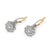Early 20th Century Early 20th Century Pair of Edwardian Style Diamond Floral Drop Platinum Earrings For Sale - Image 5 of 5