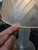 Daum nancy france art deco table lamp, in frosted and partially transparent colorless glass with a reserved geometric...