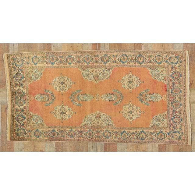 Textile Vintage Persian Tabriz Rug, 04'00 X 07'07 For Sale - Image 7 of 10