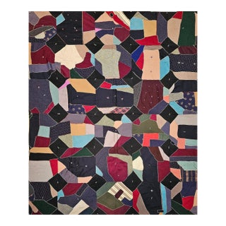 Early 20th Century American Crazy Quilt For Sale