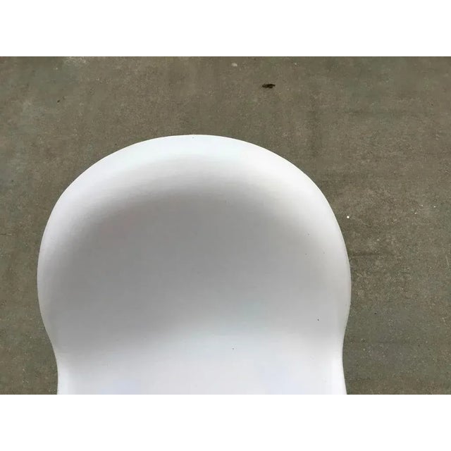 1960s Vintage Molded Fiberglass Panton Style Chair For Sale - Image 5 of 7