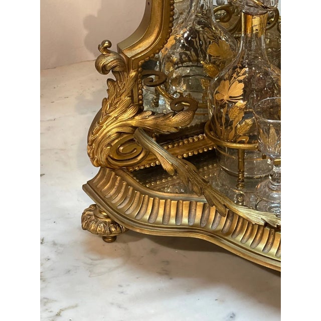 Antique French Gilt Bronze Tantalus Set- 12 Pieces For Sale - Image 4 of 11