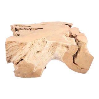 Free Form Teak Root Coffee Table For Sale