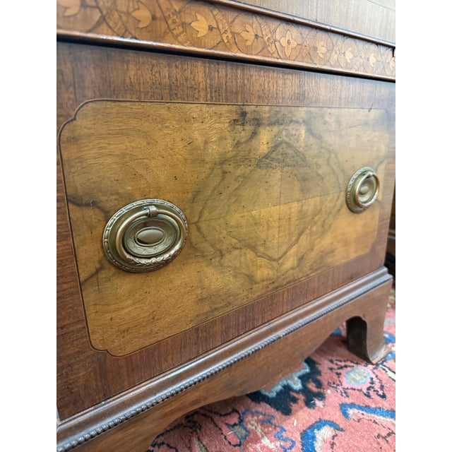 Antique 1920s Art Deco Pedestal Cabinets, A Pair For Sale - Image 4 of 12