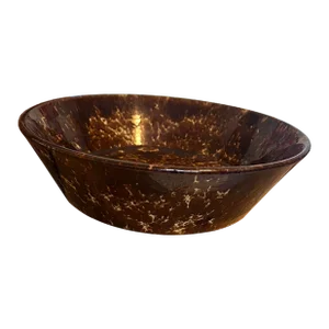 Antique Late 19th Century Rockingham Pottery Bowl