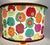 Ceramic Vintage Table Lamp with Red and Yellow Ceramic Base and Fabric by Lamplove, 1980s For Sale - Image 7 of 10