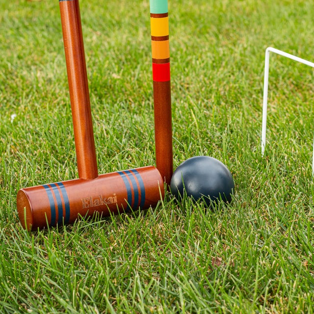 Wood Travel Croquet Set For Sale - Image 7 of 10
