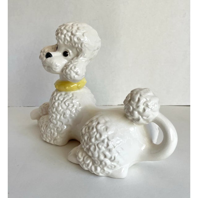 White 1979 Atlantic Mold Ceramic MCM Poodle Figurine For Sale - Image 8 of 10