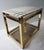 Mario Sabot Travertine and Gold Side Table by Maison Jansen Alain Delon for Mario Sabot, 1970s For Sale - Image 4 of 5