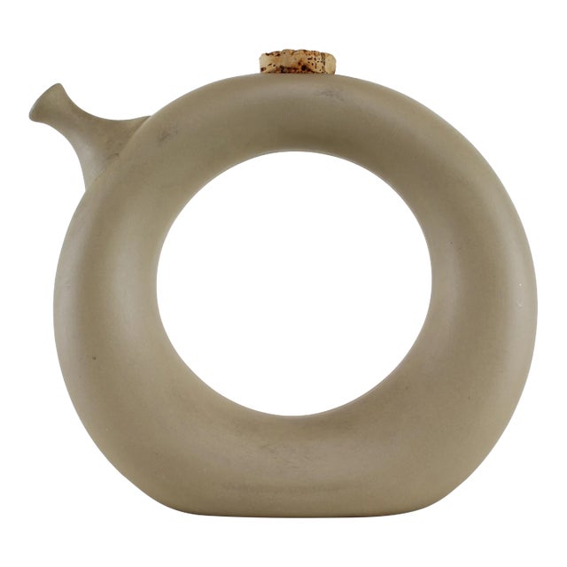 Vintage Hand Thrown Decorative Pottery Vase For Sale