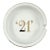 Vintage the 21 Club Nyc Restaurant White Porcelain Ashtray For Sale