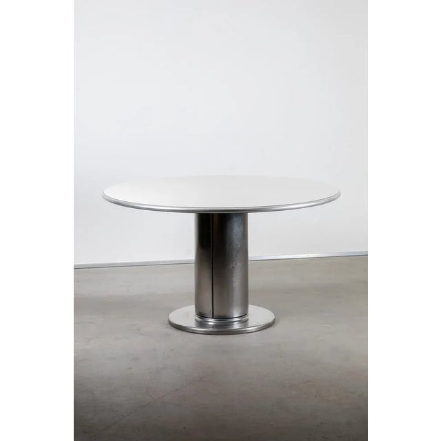 Black Dining Chairs & Table, 1970s, Set of 7 For Sale - Image 8 of 10