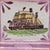 Antique 19th century English Staffordshire pink luster wall plaque or tray. Depicts the Great Eastern Steam Ship. Measures...