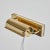 1960s 1960s Scandinavian Brass Rotating Wall Lamp in the Style of Charlotte Perriand For Sale - Image 5 of 13