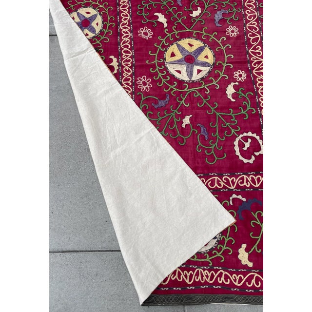 Antique Central Asian Suzani For Sale - Image 12 of 12