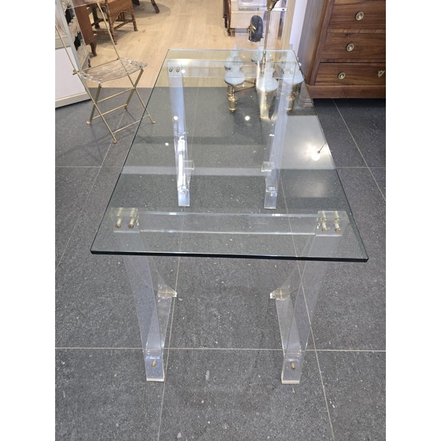 Les Invisibles de Marais Table and Chairs from Marais International, 1978, Set of 3 For Sale - Image 13 of 18