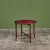 Round Red Leather-Top Occasional Table For Sale In Los Angeles - Image 6 of 15