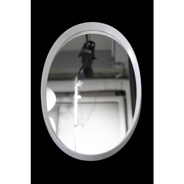 1970s Large Mid-Century Space Age Oval Wall Mirror, 1970s For Sale - Image 5 of 8