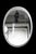 1970s Large Mid-Century Space Age Oval Wall Mirror, 1970s For Sale - Image 5 of 8