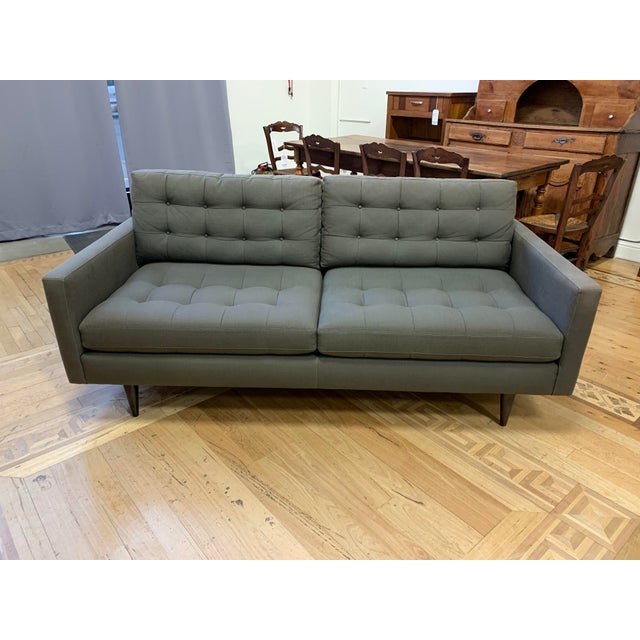 Crate Barrel Petrie Mid Century Sofa Chairish