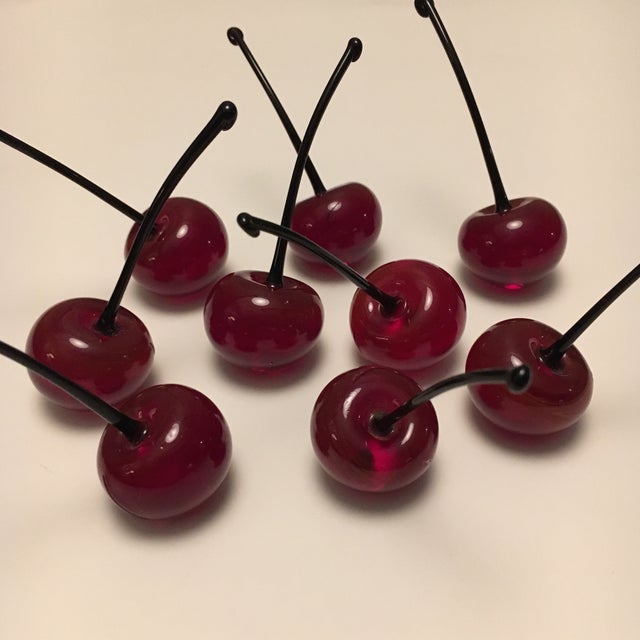 Murano Glass Cherries Set of 9 Chairish