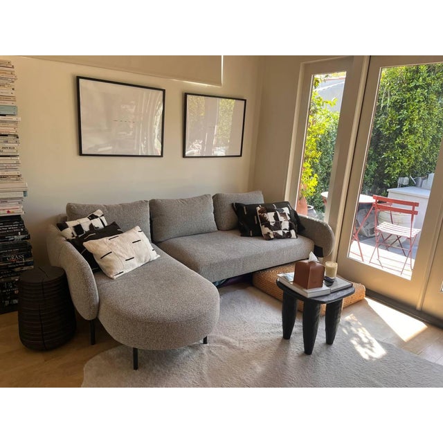 Mid-Century Modern Abc Carpet & Home Couch (Sleeper Sofa W Chaise) For Sale - Image 3 of 11