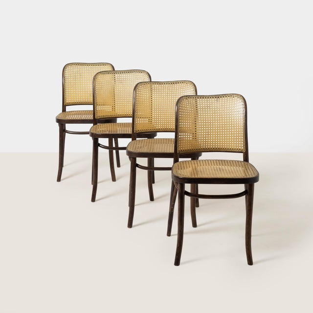 Vintage Model 811 Dining Chairs by Josef Hoffmann, Poland, 1980, Set of 4 For Sale - Image 13 of 13