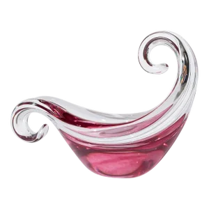 Late 20th Century ONLLUX Italian Sculptural Art Glass Bowl