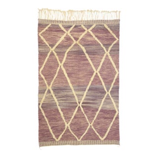 Berber Moroccan Textured Rug High-Low - 07'00 X 10'08 For Sale