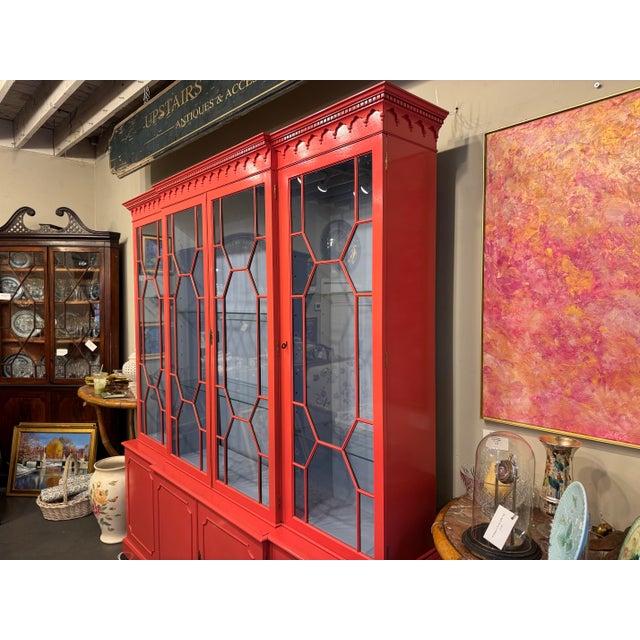 1920s 1920s Antique Glass Cabinet For Sale - Image 5 of 11