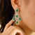 Not Yet Made - Made To Order Modern 18k Solid Gold Emerald Diamond Chandelier Earrings- A Pair For Sale - Image 5 of 10