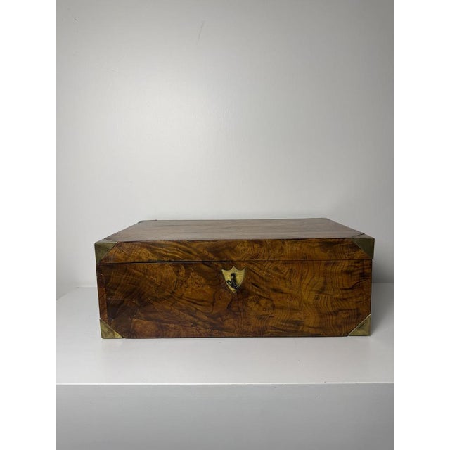 Walnut Burl Travel Desk, 19th Century For Sale - Image 15 of 18