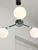Mid-Century Modern Italian Chrome and Opaline Chandelier For Sale - Image 5 of 18