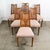 1960s Mid Century Modern Dining Chairs 6 Drexel Pinnacle Salmon Brown High Back Cane, Attributed For Sale - Image 10 of 11