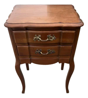 1960s Permacraft Cherry French Style Bedside Table