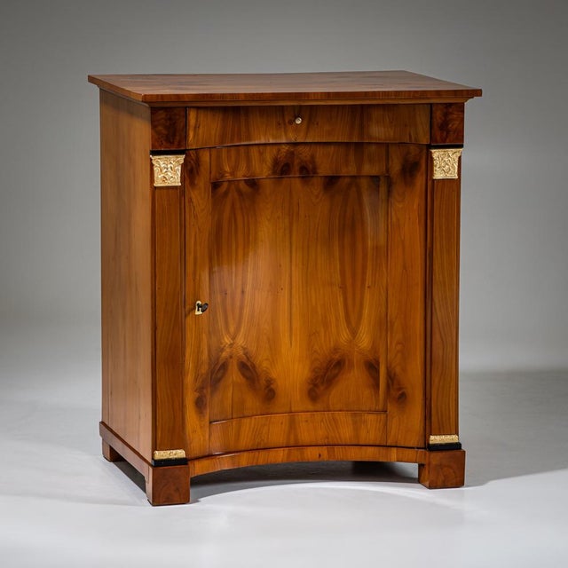 Biedermeier Demi-Cabinet with Pilasters, 1820 For Sale - Image 3 of 14