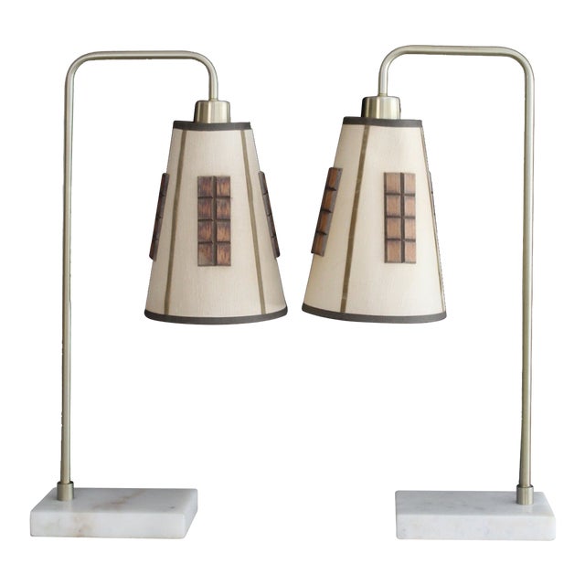 Mid 20th Century Gerald Thurston Style Table Lamps - a Pair For Sale