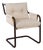Vintage Scandinavian Metal and Fabric Armchair, 1970s For Sale