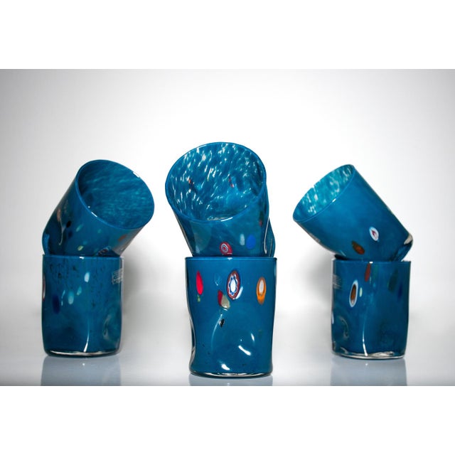 La Vetreria Firenze Drinking Set by Vestidello Luke, Set of 6 For Sale - Image 4 of 12