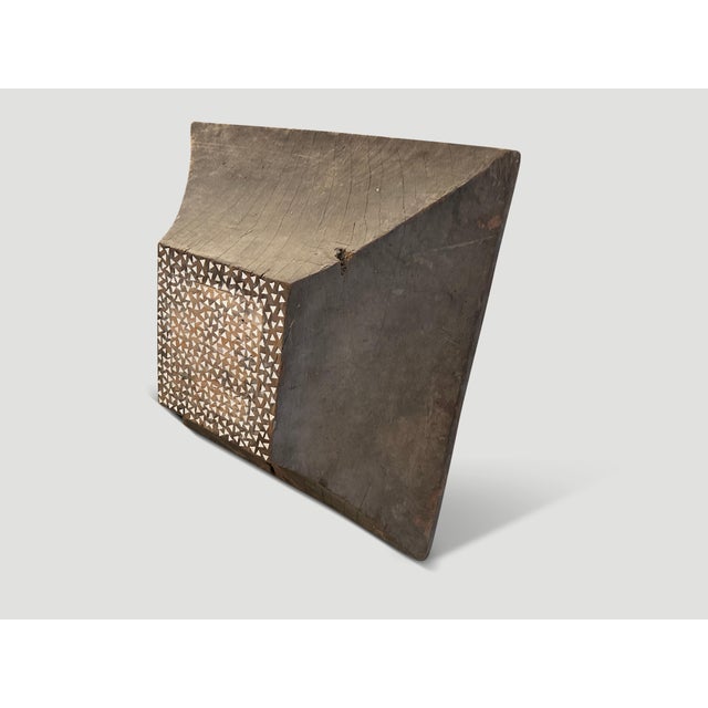 Andrianna Shamaris Sculptural Wood Wall Hanging or Low Side Table For Sale - Image 4 of 5