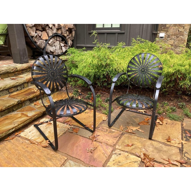 Francois Carre Francois Carre Restored Cantilever Rockers - A Pair For Sale - Image 4 of 6