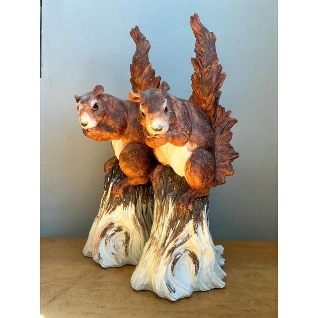 Vintage Ceramic Woodland Squirrel Figures For Sale - Image 4 of 12