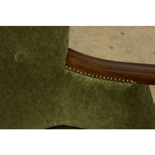 Danish Art Deco Lounge Chairs by Alfred Christensen, Walnut & Mohair, 1940s For Sale - Image 16 of 18