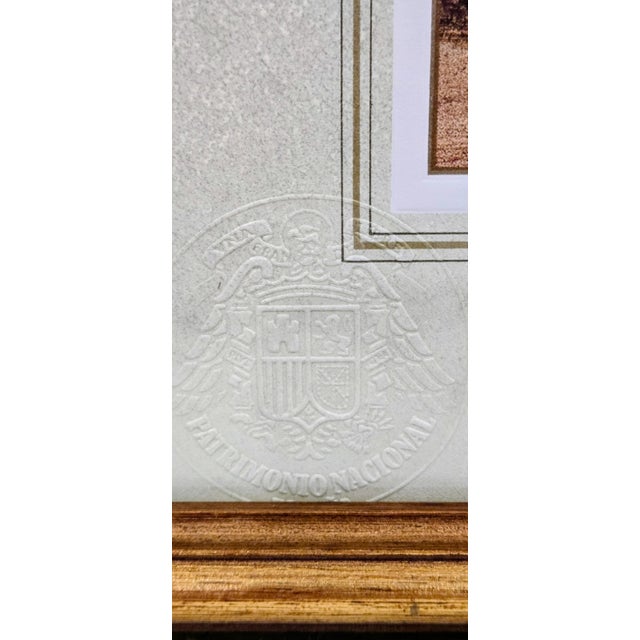 Spanish Framed Fernando Brambilla Print – Puerta Casa Del Labrador De Aranjuez, Madrid – Patrimonio Nacional Seal Provenance For Sale - Image 3 of 6