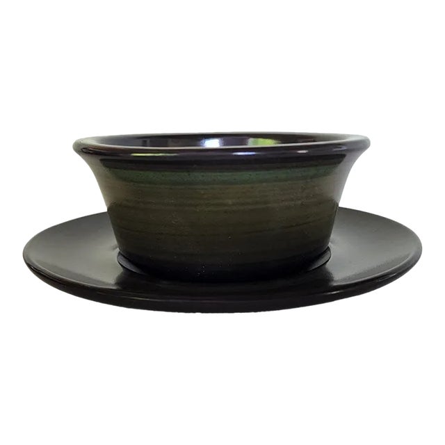 1970's Franciscan Madeira Gravy/Sauce Bowl With Under Plate For Sale