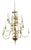 Dutch Brass 3-Tier Chandelier For Sale