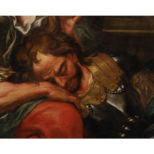 Early 18th Century After Antonio Molinari, Samson and Delilah, 1700, Oil on Canvas For Sale - Image 5 of 14