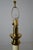 Metal 1970s Stiffel Cream Faux Embossed Snakeskin Brass Floor Lamp For Sale - Image 7 of 16