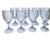 Glass Vintage Noritake Arbor Light Blue Wine Water Glasses Goblets Set of 8 For Sale - Image 7 of 9